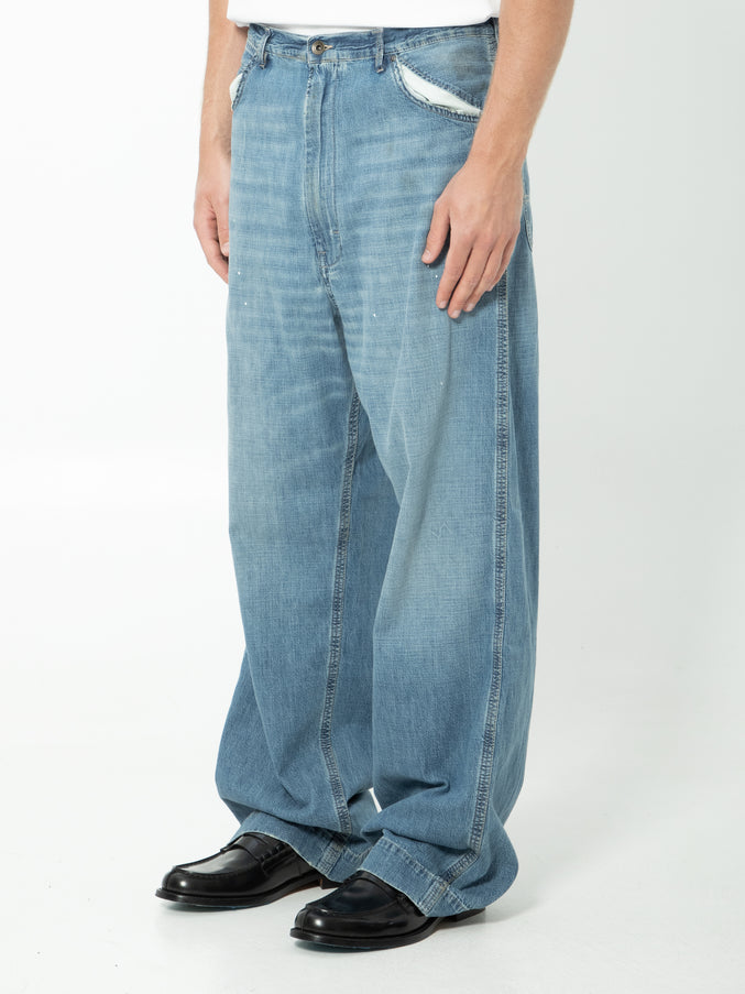 Maison Margiela Blue Wide-leg Jeans