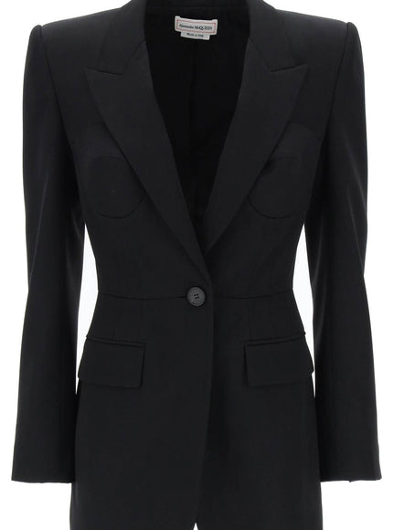 Alexander Mcqueen fitted jacket with bustier details