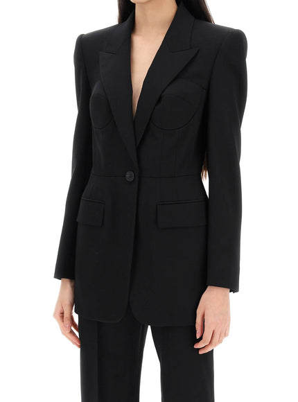 Alexander Mcqueen fitted jacket with bustier details