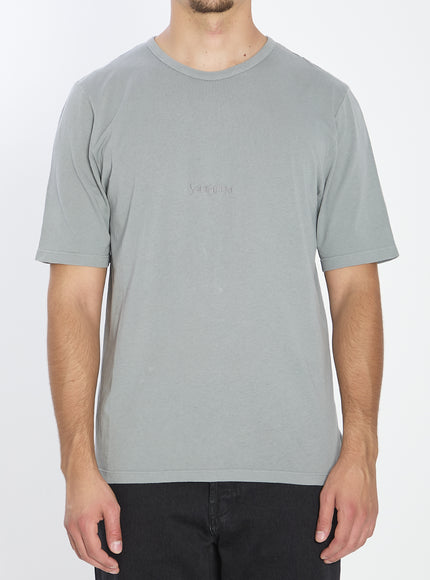 Saint Laurent Craw Neck T-shirt Grey