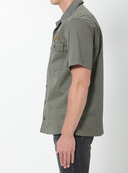 Dolce & Gabbana Military Green Cotton Shirt