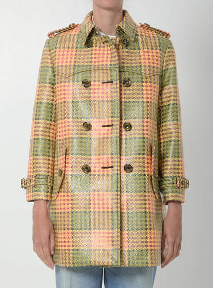 Burberry Short Check Summerside Trench 8 Multicolor