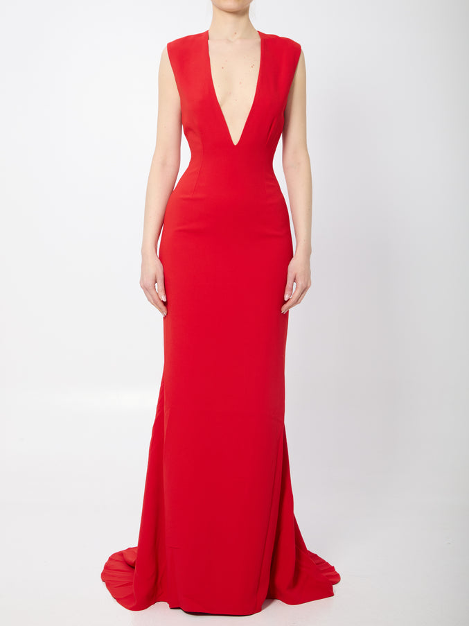 Solace London Althea Maxi Dress Red