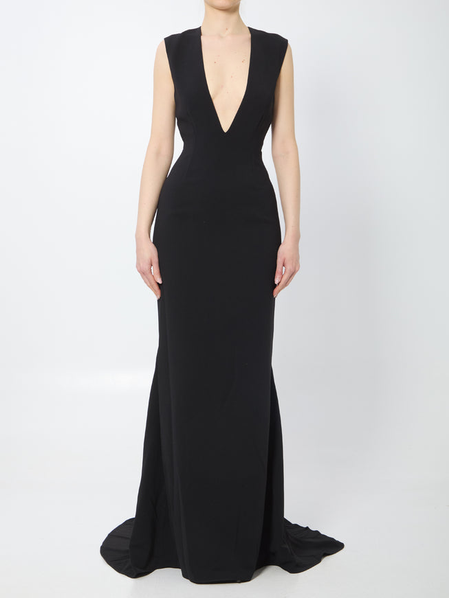 Solace London Althea Maxi Dress Black