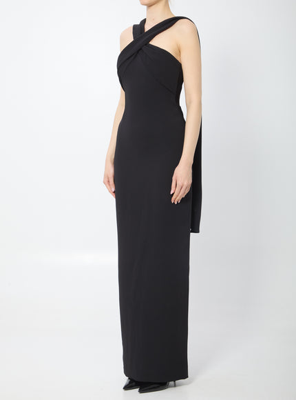 Solace London Rona Crossover Halter Maxi Dress