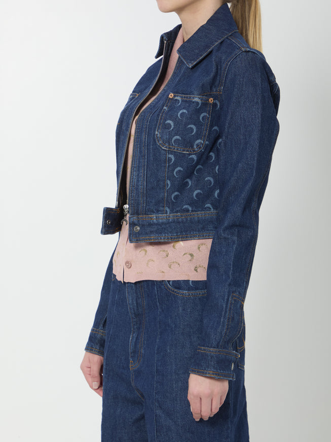 Marine Serre Midnight Trucker Jacket