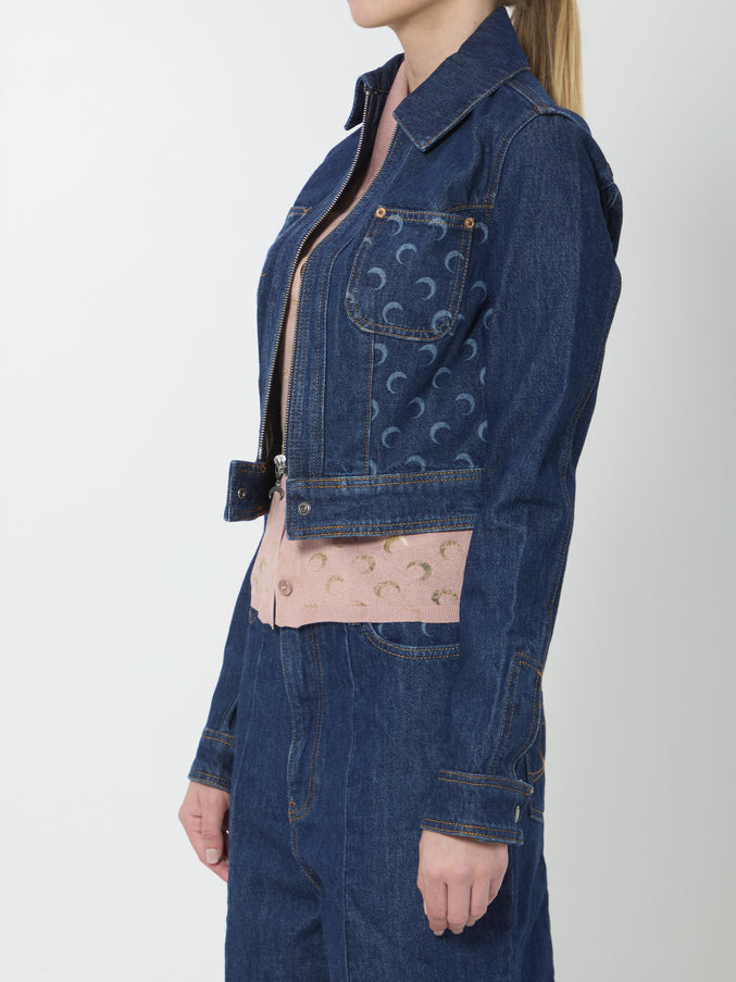 Marine Serre Midnight Trucker Jacket