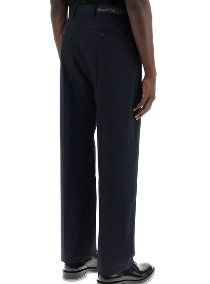 Alexander Mcqueen chino pants with logo lettering on the