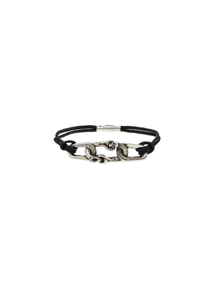 Alexander Mcqueen "snake and skull bracelet with intricate