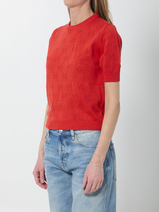 Gucci Silk And Cotton Knit T-shirt