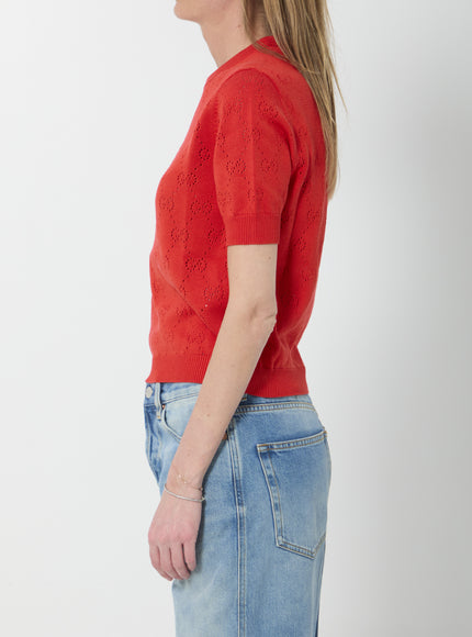 Gucci Silk And Cotton Knit T-shirt