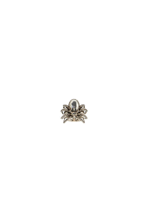 Alexander Mcqueen antique silver spider ring in