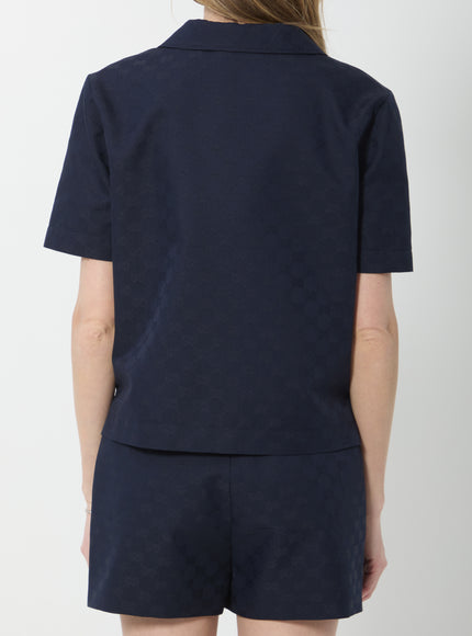 Gucci Gg Cotton Gabardine Top