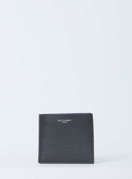 Saint Laurent East/west Bifold Wallet QT Black