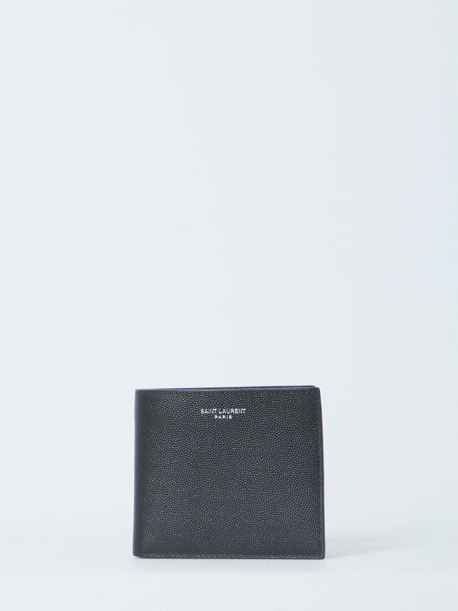 Saint Laurent East/west Bifold Wallet QT Black