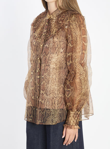 Zimmermann Hypnotic Smocked Blouse