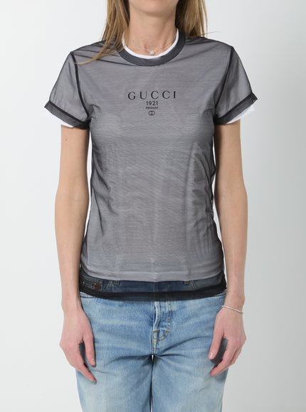 Gucci Double-layer Jersey T-shirt White