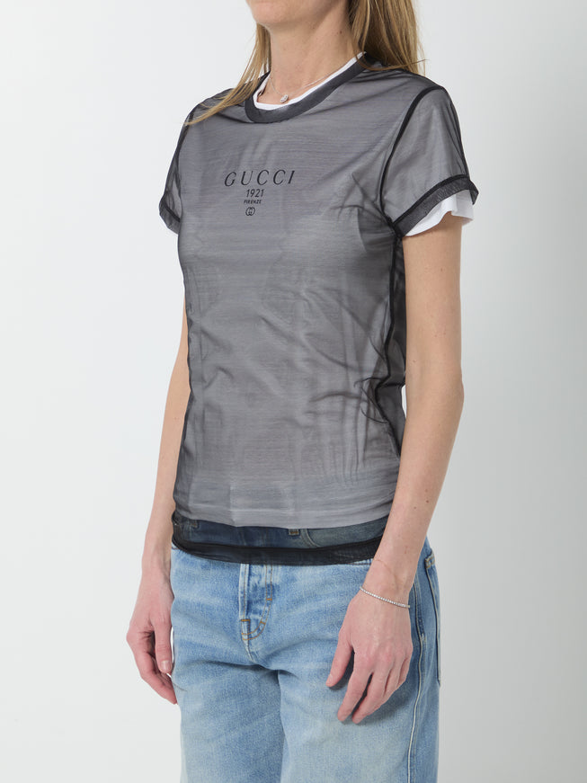 Gucci Double-layer Jersey T-shirt
