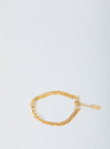 Saint Laurent Cassandre Bracelet Gold