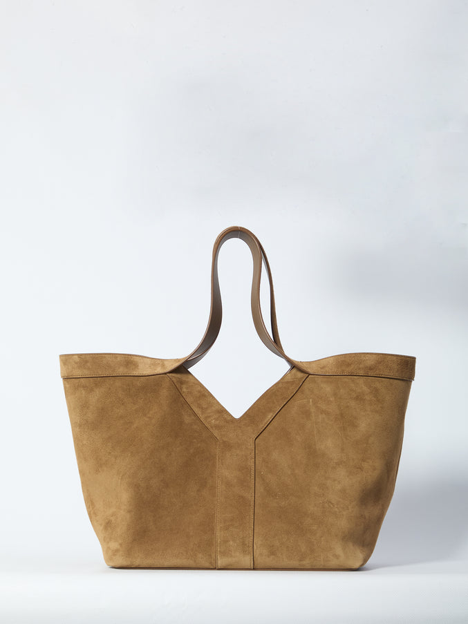 Saint Laurent Y Tote Bag Small QT Brown