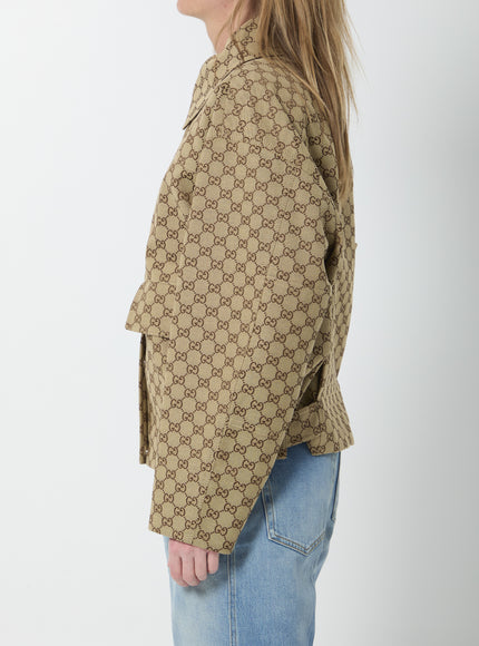 Gucci Gg Fabric Bomber Jacket
