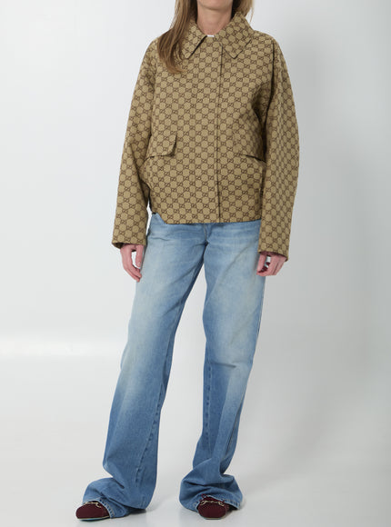 Gucci Gg Fabric Bomber Jacket