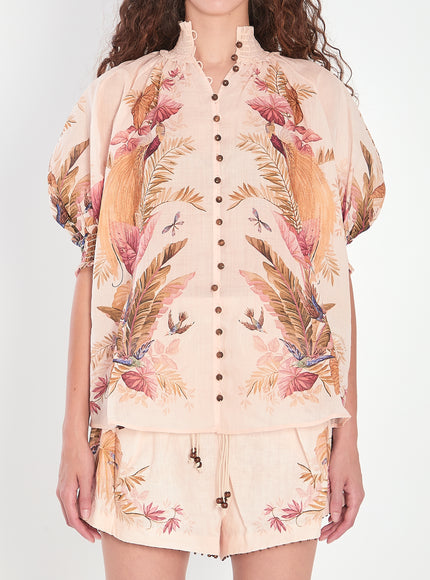 Zimmermann Ascension Billow Blouse Multicolor