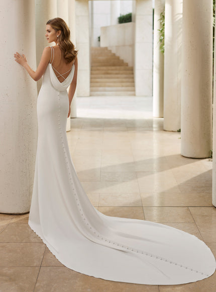 Rosa Clará Vaini Sheath Wedding Dress