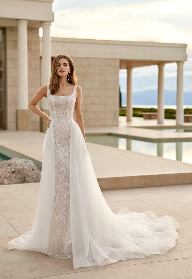 Rosa Clará Verocha Sheath-Style Wedding Dress