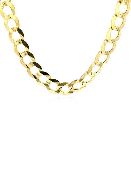 8.2mm 10k Yellow Gold Curb Chain - Ellie Belle