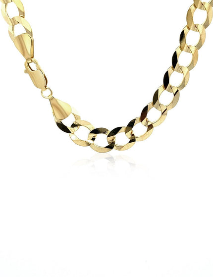 8.2mm 10k Yellow Gold Curb Chain - Ellie Belle