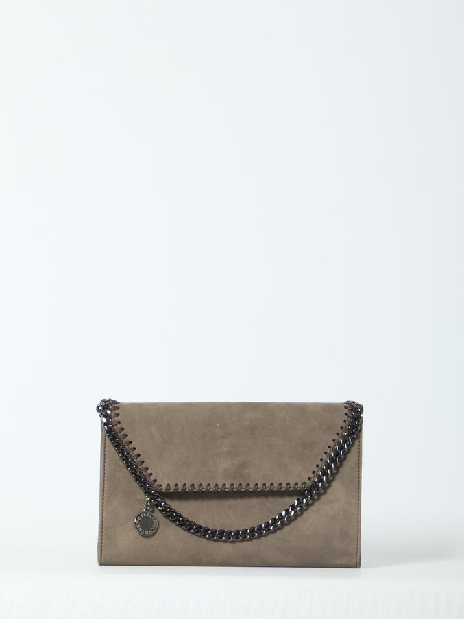 Stella Mccartney Falabella Wallet With Chain QT Brown