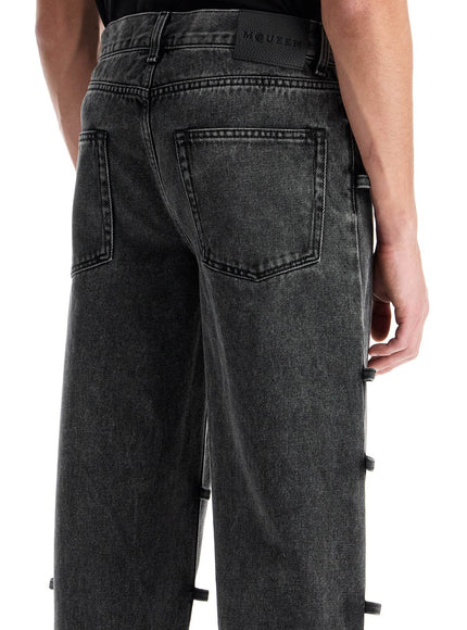 Alexander Mcqueen baggy jeans with knotted detail