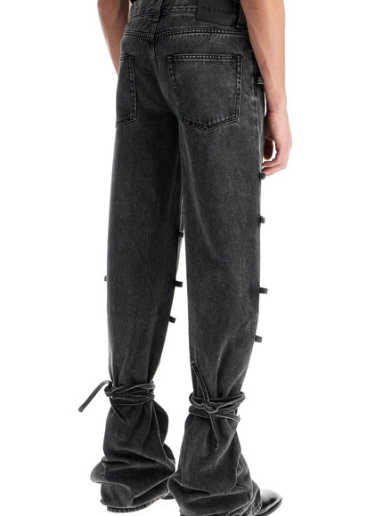 Alexander Mcqueen baggy jeans with knotted detail