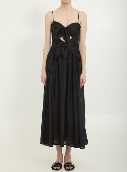 Zimmermann Aster Scarf Midi Dress Black