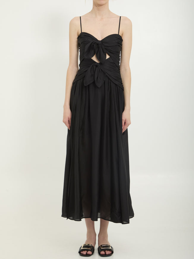 Zimmermann Aster Scarf Midi Dress Black