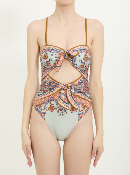 Zimmermann Aster One-piece Swimsuit Multicolor