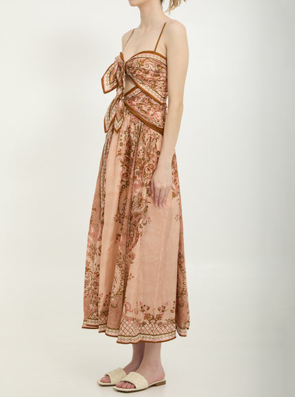 Zimmermann Aster Scarf Print Midi Dress