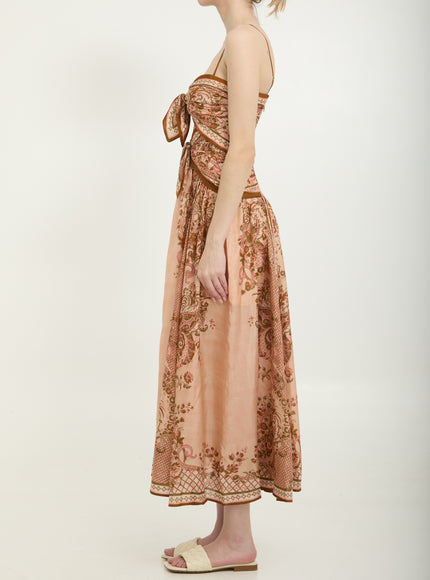 Zimmermann Aster Scarf Print Midi Dress
