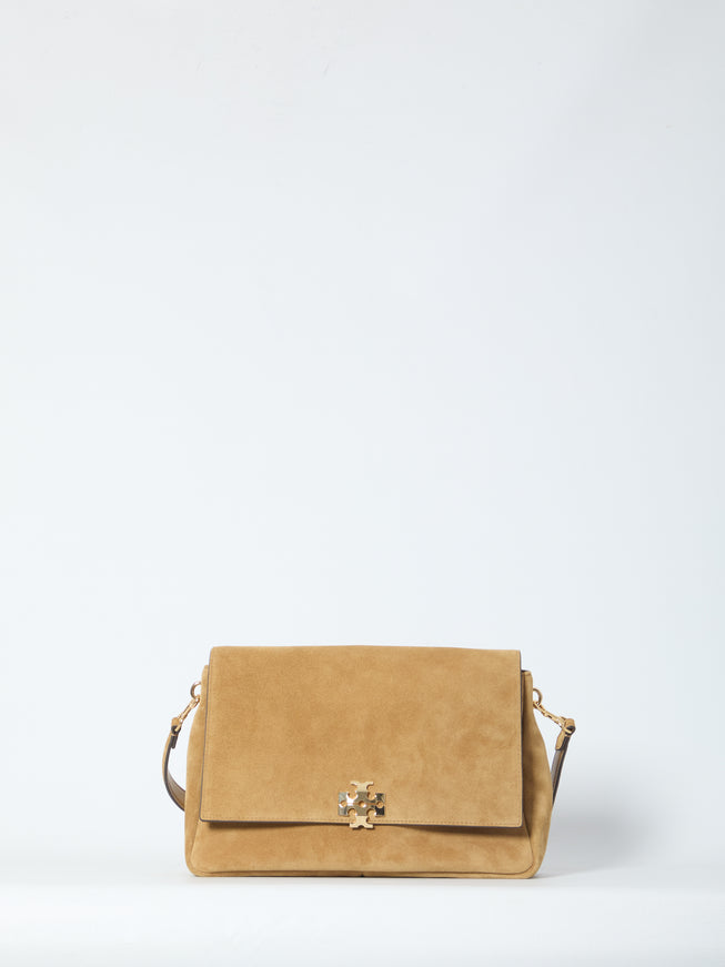Tory Burch Charlie Suede Bag QT Beige