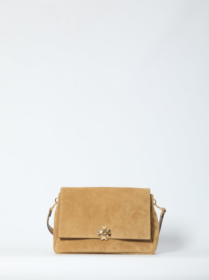 Tory Burch Charlie Suede Bag QT Beige