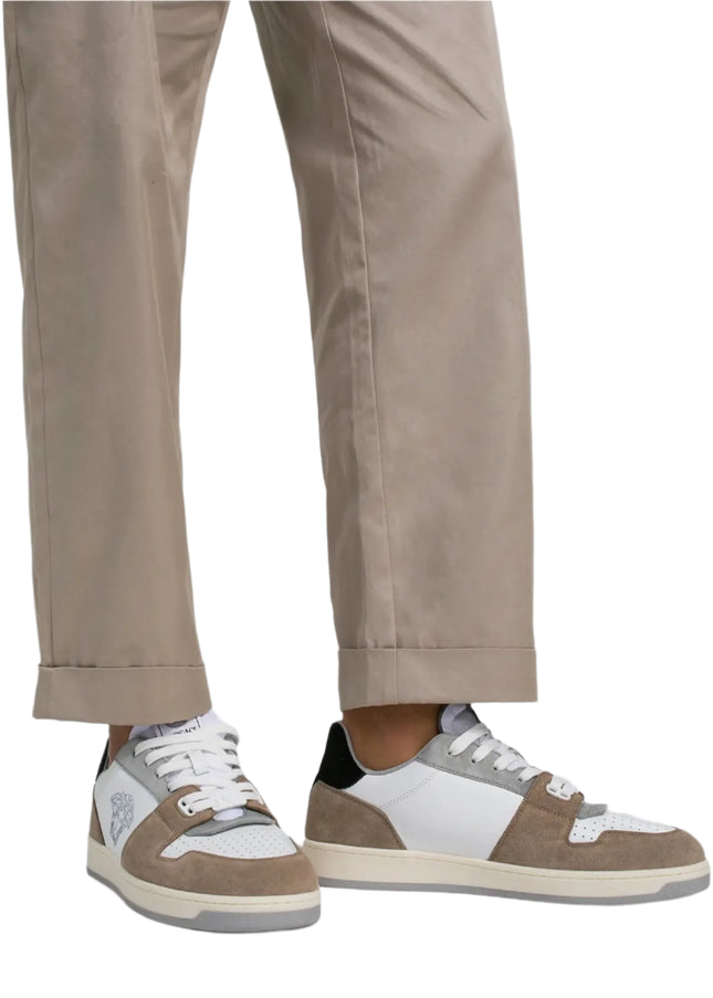 Versace Medusa Logo Suede Leather Multicolor Sneakers
