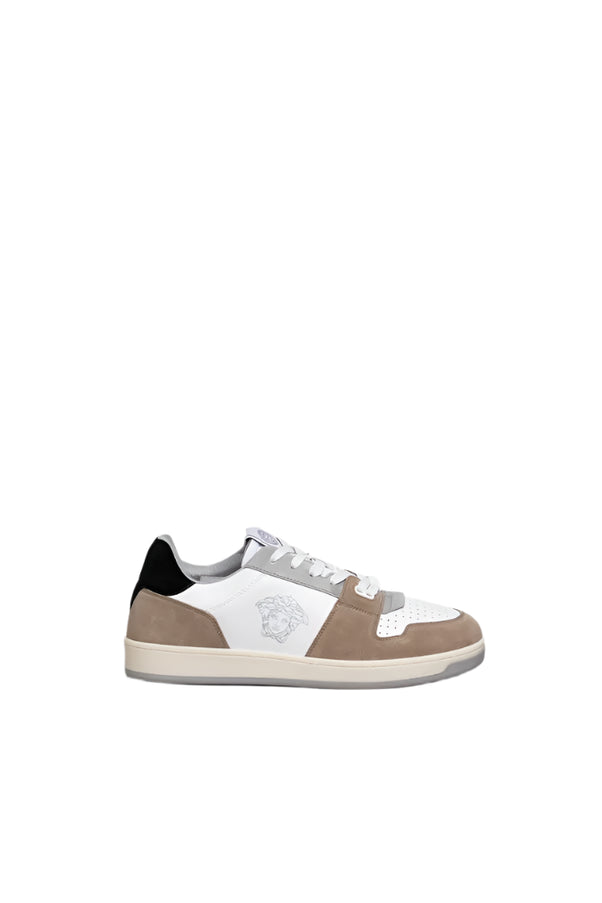 Versace Medusa Logo Suede Leather Multicolor Sneakers