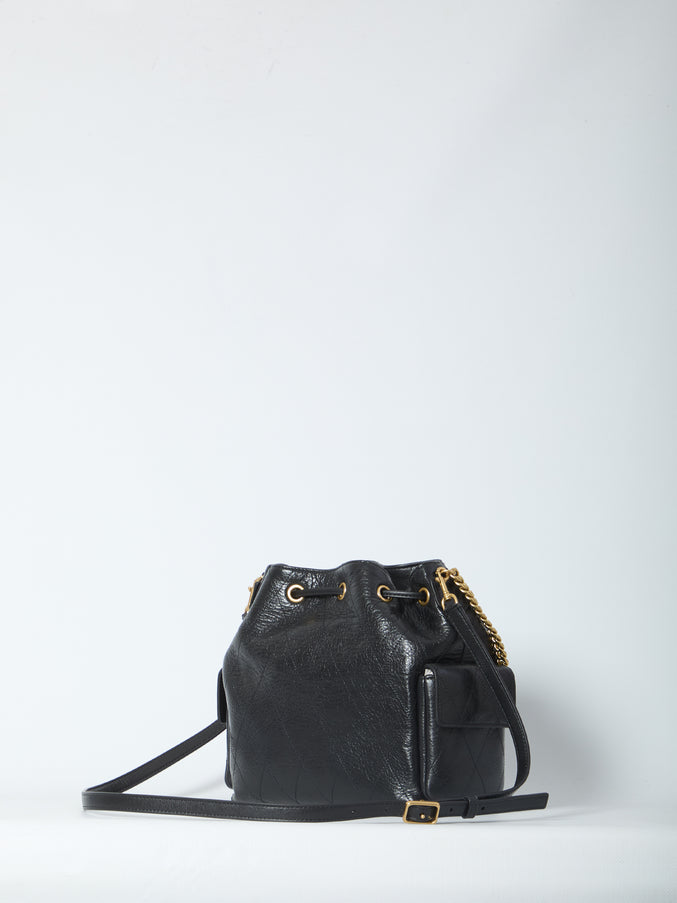 Tory Burch Charlie Quilted Drawstring Bag