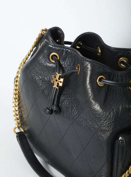 Tory Burch Charlie Quilted Drawstring Bag