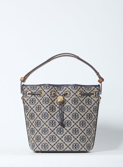 Tory Burch T Monogram Bucket Bag QT Blue