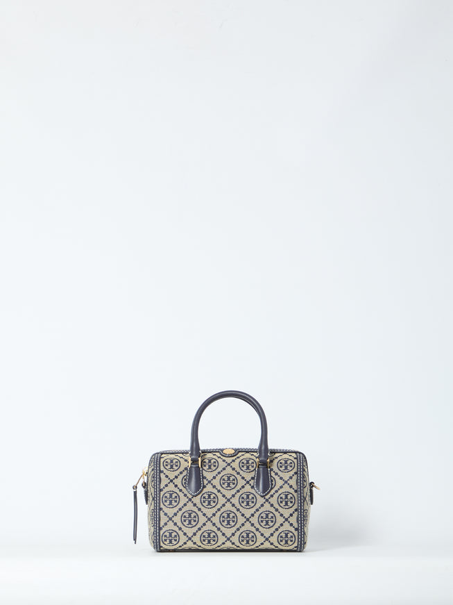 Tory Burch T Monogram Barrel Bag Mini QT Blue