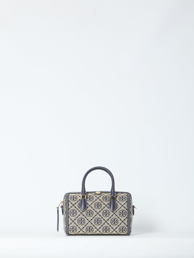 Tory Burch T Monogram Barrel Bag Mini QT Blue