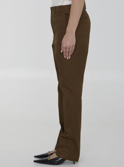 Saint Laurent Pants In Cotton Twill