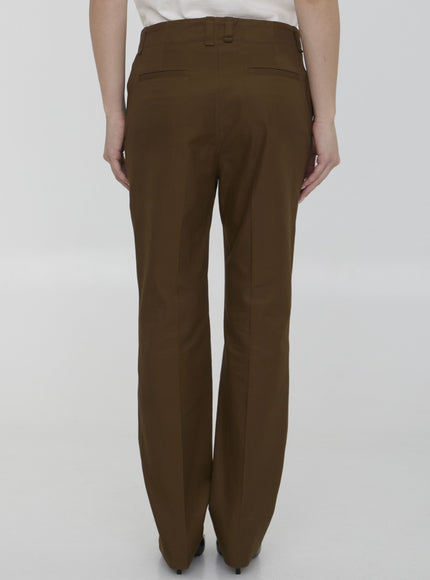 Saint Laurent Pants In Cotton Twill